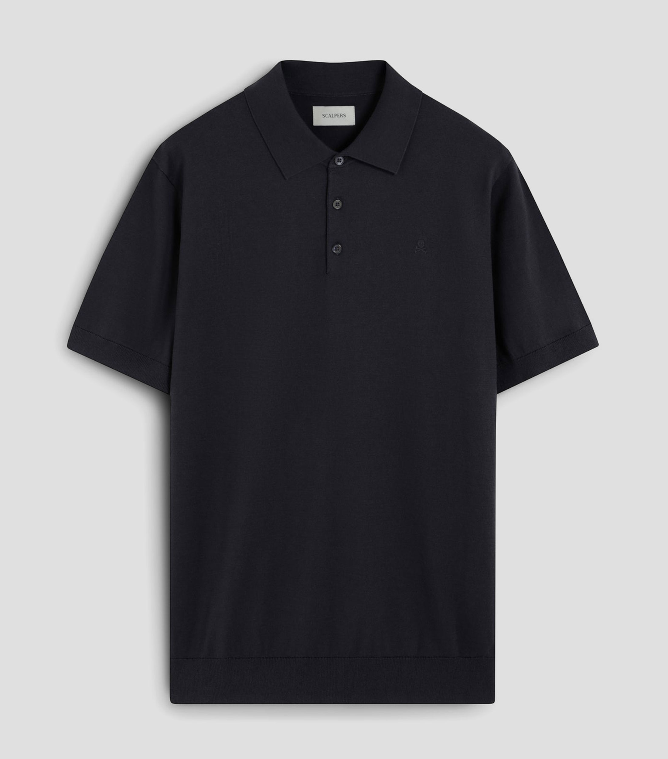 Playera tipo Polo con manga corta lisa Hombre